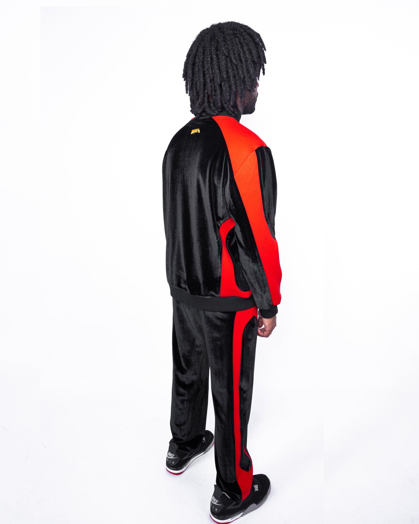 Halo Track Pants Velour (Bred) - ANGEL ARCADE