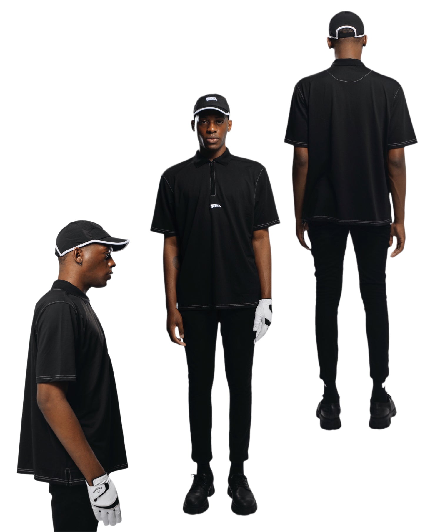 O2 Polo (Black) - ANGEL ARCADE